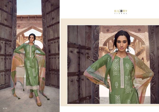 Essence By Kilory K-731 T K-738 Cotton Salwar Suits Catalog